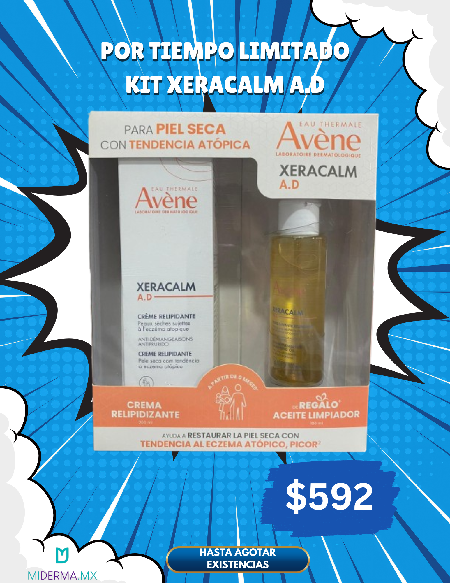 kit Xeracalm A.D Crema